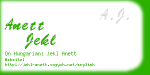 anett jekl business card